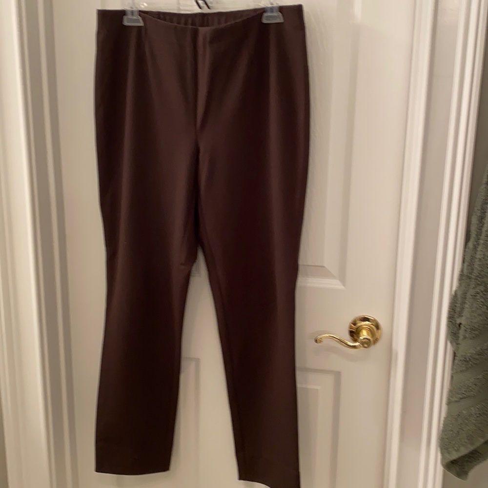 J Jill Brown pointe slacks ankle length